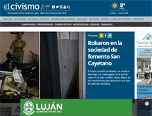 Tablet Screenshot of elcivismo.com.ar
